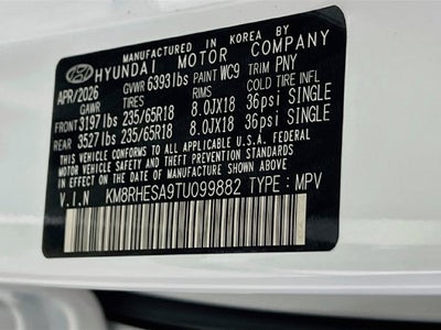 2026 Hyundai PALISADE HYBRID SEL Premium 7P