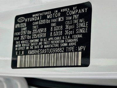 2026 Hyundai PALISADE HYBRID SEL Premium 7P