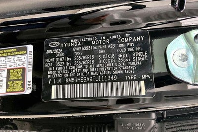 2026 Hyundai PALISADE HYBRID SEL Premium 8P