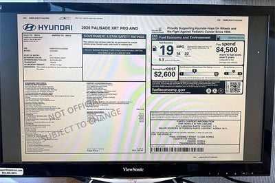 2026 Hyundai PALISADE XRT Pro