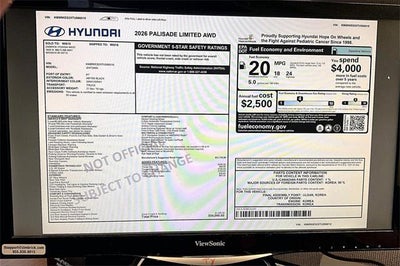 2026 Hyundai PALISADE Limited AWD