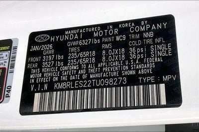 2026 Hyundai PALISADE SEL AWD