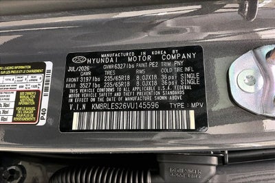 2027 Hyundai PALISADE SEL AWD