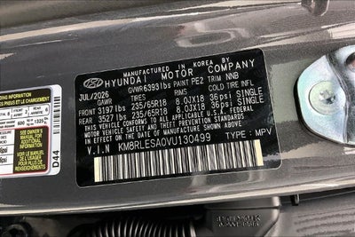 2027 Hyundai PALISADE HYBRID SEL 8P