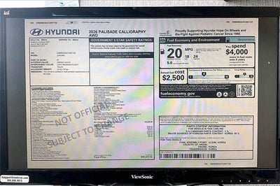 2026 Hyundai PALISADE Calligraphy AWD