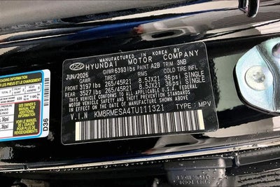 2026 Hyundai PALISADE HYBRID Calligraphy