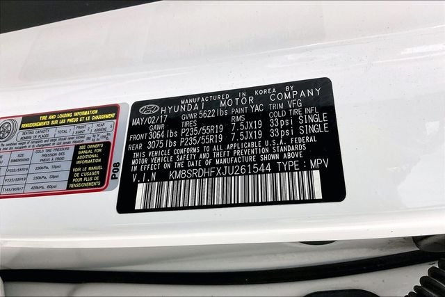 2018 Hyundai SANTA FE SE Ultimate