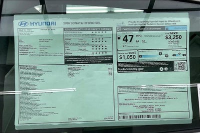 2026 Hyundai SONATA HYBRID SEL