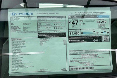 2026 Hyundai SONATA HYBRID SEL