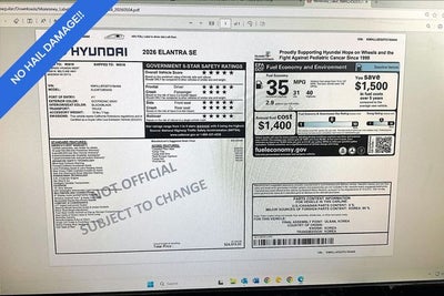 2026 Hyundai ELANTRA SE