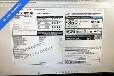 2026 Hyundai ELANTRA SE