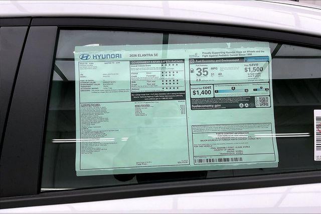 2026 Hyundai ELANTRA SE