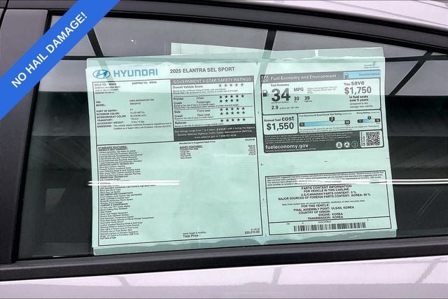2025 Hyundai ELANTRA SEL Sport