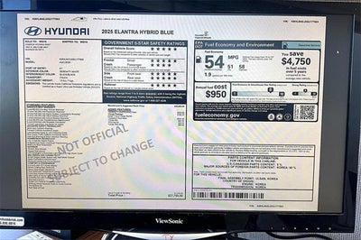 2025 Hyundai ELANTRA HYBRID Blue