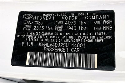 2025 Hyundai ELANTRA HYBRID SEL Sport