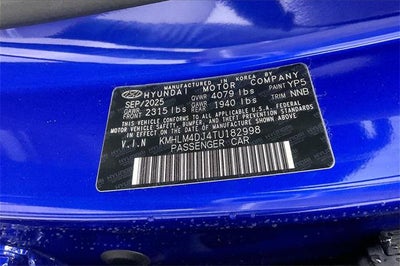 2026 Hyundai ELANTRA HYBRID SEL Sport