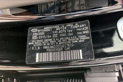 2026 Hyundai ELANTRA HYBRID Blue