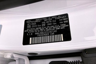 2026 Hyundai ELANTRA HYBRID Limited