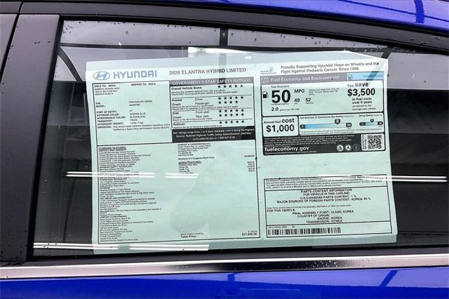 2026 Hyundai ELANTRA HYBRID Limited