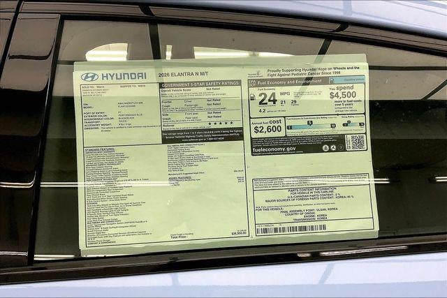 2026 Hyundai ELANTRA N Sedan