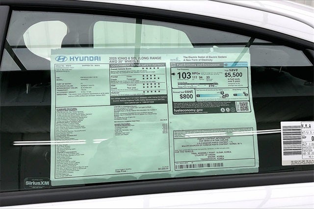 2025 Hyundai IONIQ 6 SEL