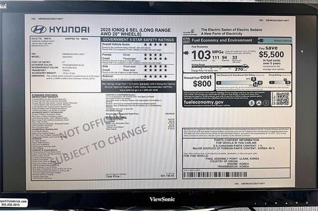 2025 Hyundai IONIQ 6 SEL