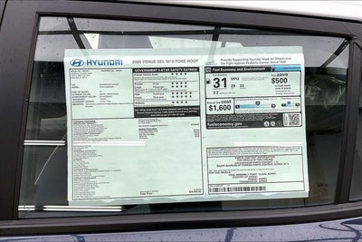 2026 Hyundai VENUE SEL W/Two-Tone Roof