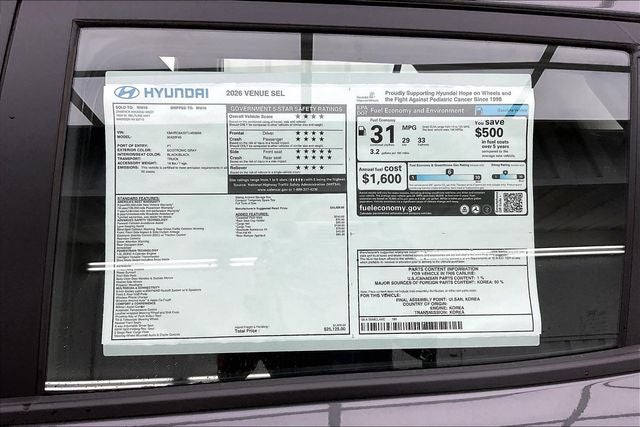 2026 Hyundai VENUE SEL