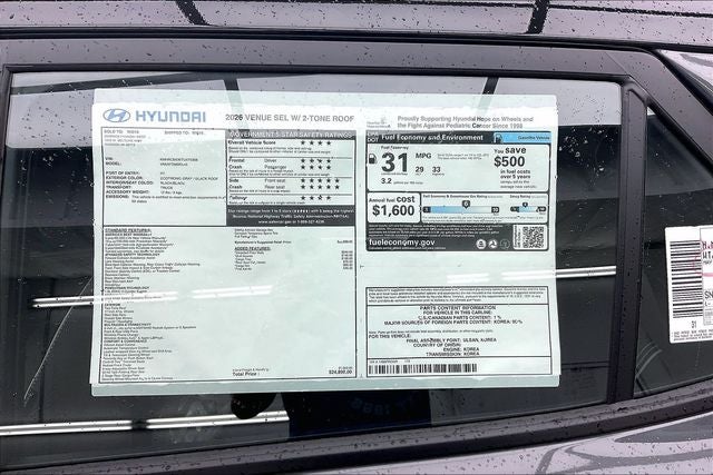 2026 Hyundai VENUE SEL W/Two-Tone Roof