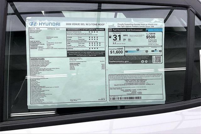 2026 Hyundai VENUE SEL