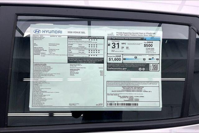 2026 Hyundai VENUE SEL